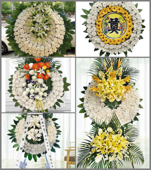 江苏常州武进区湖塘镇沙塘岸社区花圈速递